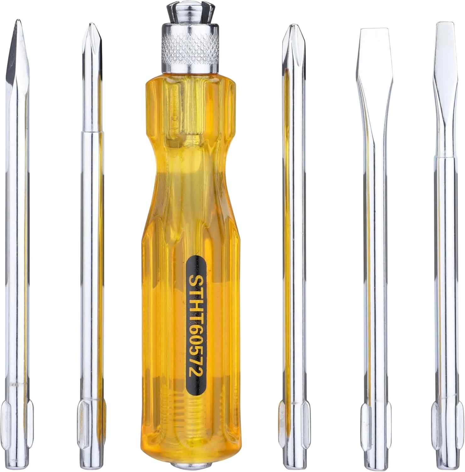 مجموعه پیچ گوشتی 5 عددی استنلی مدل STHT60572-8B - زرد و نقره ای