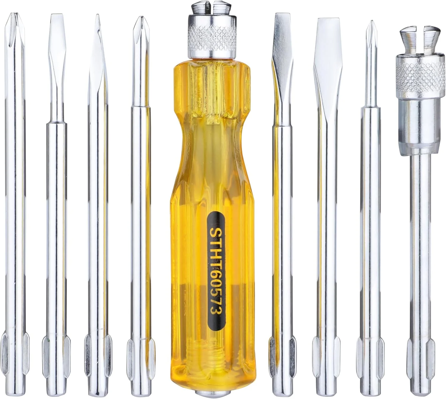 مجموعه پیچ گوشتی 8 عددی استنلی مدل STHT60573-8B - زرد و مشکی