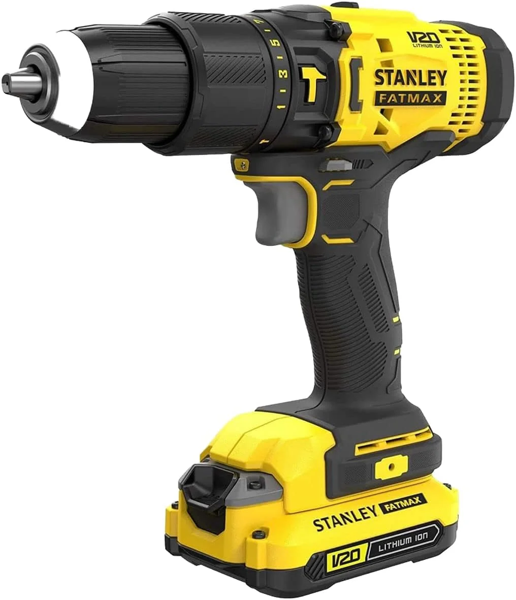 دریل چکشی شارژی براشلس 13 میلیمتری 18 ولت 1.5 آمپر استنلی فتمکس مدل SCD711C2K-B5 دریل چکشی شارژی براشلس 13 میلیمتری 18 ولت 1.5 آمپر استنلی فتمکس مدل SCD711C2K-B5