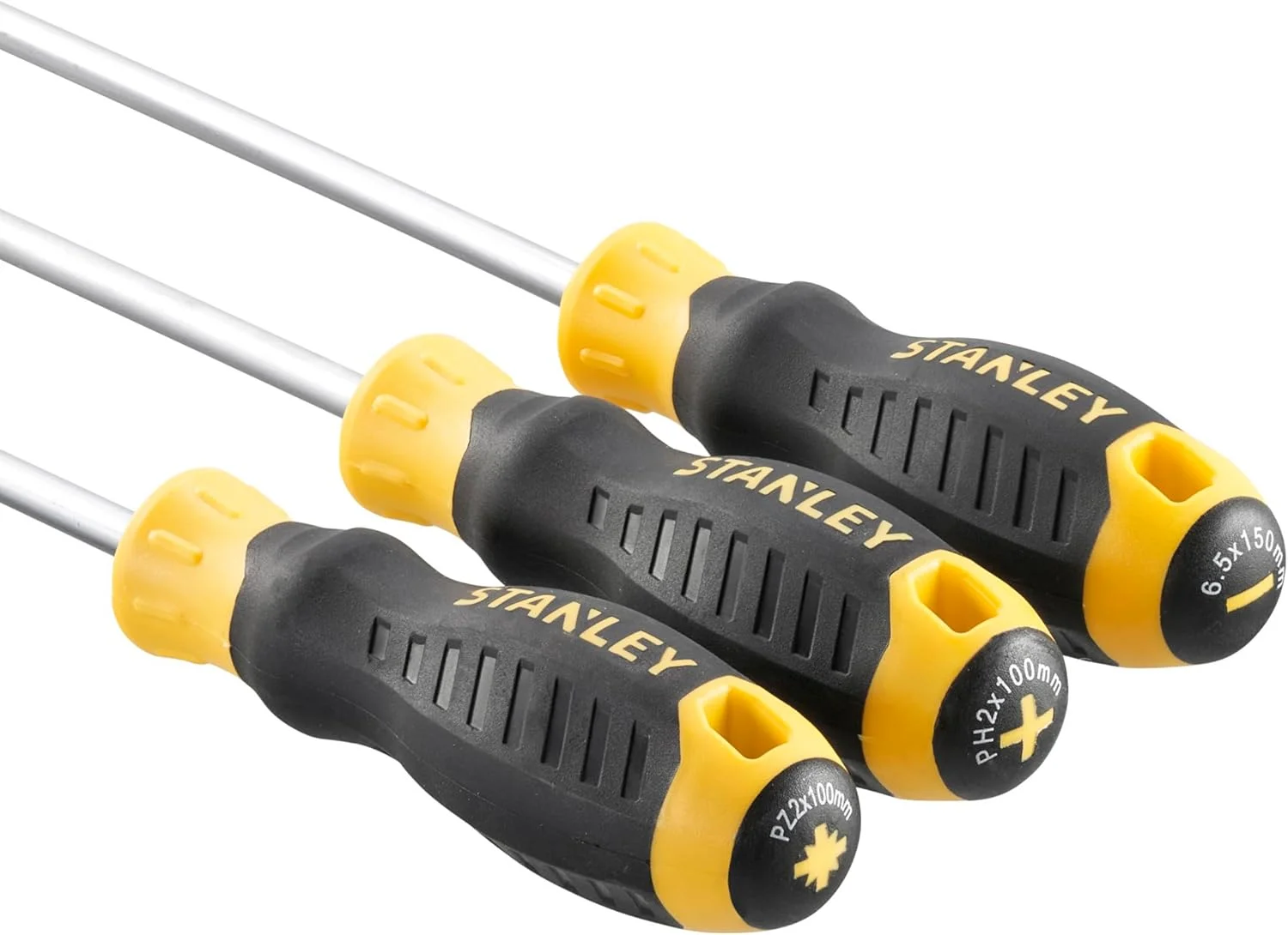 مجموعه ۳ عددی پیچ گوشتی با دسته نرم: تخت، چهارسو و فازمتر