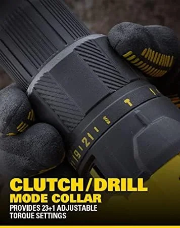 دریل چکشی شارژی براشلس 13 میلی‌متری 18 ولت 1.5 آمپر استنلی فت‌مکس مدل SCD711C2K-B5