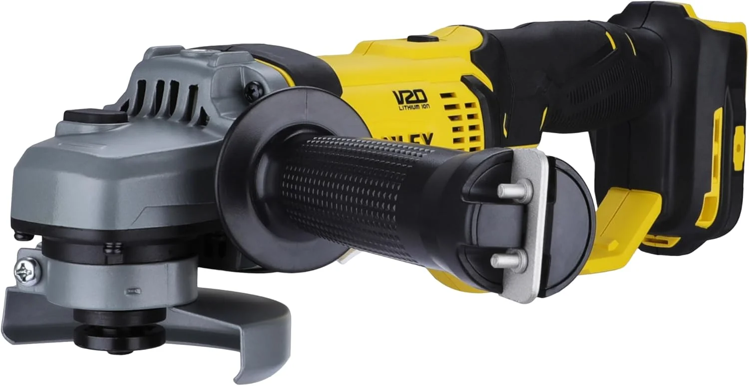 فرز انگشتی شارژی 100 میلی‌متری براشلس 20 ولت 2.0 آمپر استنلی فت مکس مدل SCG400-B1 مناسب برای مکانیک‌ها، صنعتگران و استفاده حرفه‌ای، باتری‌ها شامل نمی‌شود، زرد و مشکی