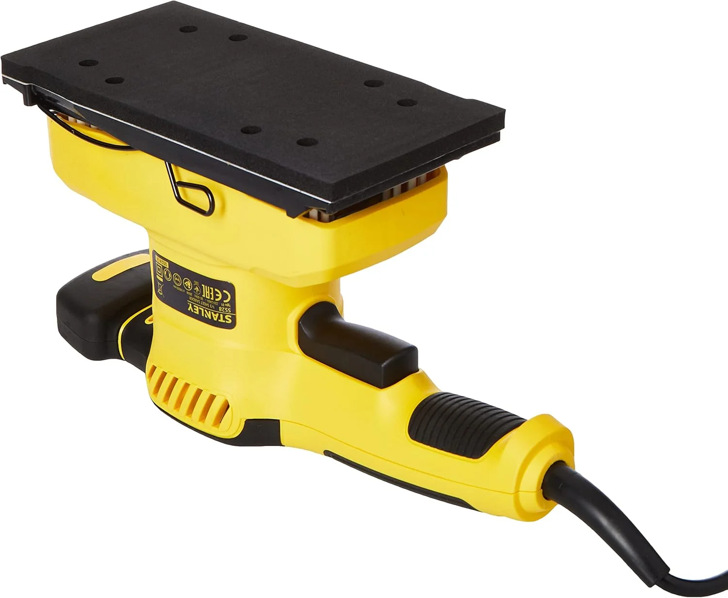 سنباده لرزان یک چهارم شیت استنلی، 280 وات، 14000 دور در دقیقه، زرد/مشکی - Ss28-B5