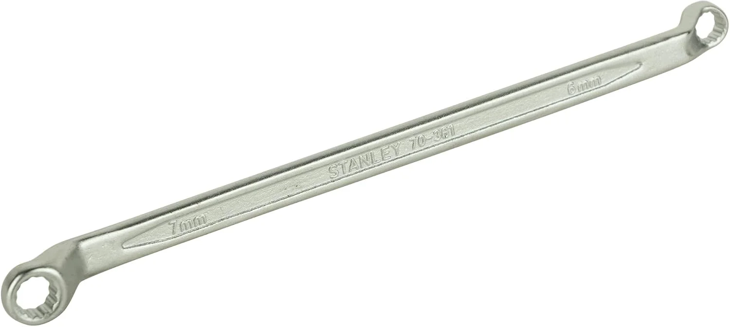 آچار رینگی دو سر تخت استنلی مدل 70-381E - پرداخت مات - 6x7 میلی‌متر