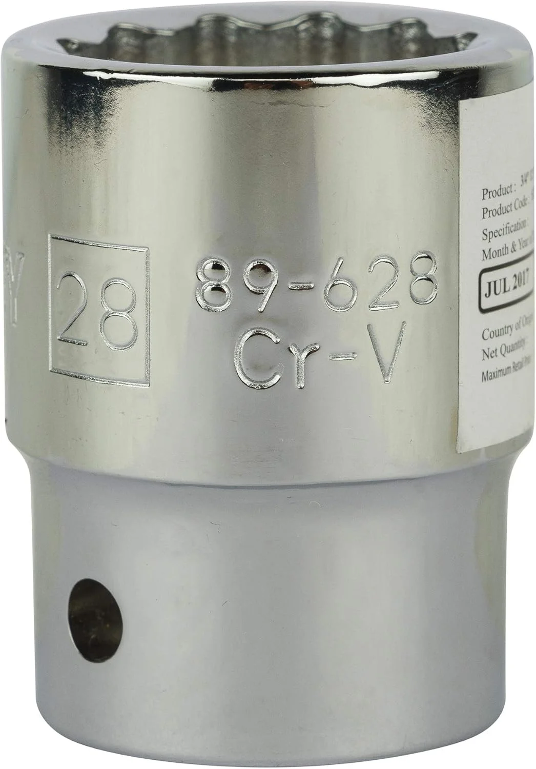 بکس استاندارد 12 پر 28 میلی‌متری استنلی مدل STMT89628-8B با درایو 3/4 اینچ (نقره‌ای)