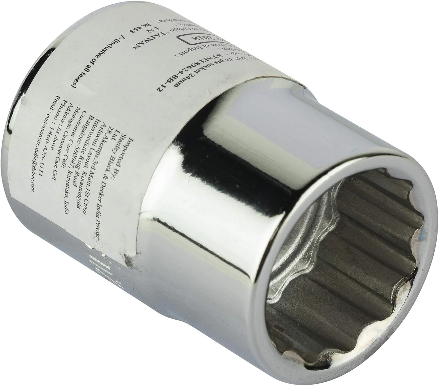 بکس استاندارد 12 پر 24 میلی‌متری استنلی مدل STMT89624-8B (نقره‌ای)