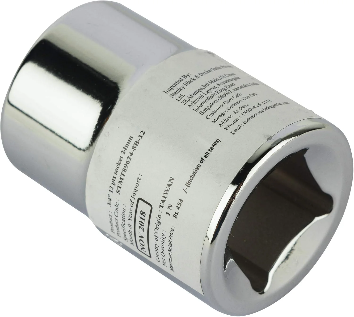 بکس استاندارد 12 پر 24 میلی‌متری استنلی مدل STMT89624-8B (نقره‌ای)