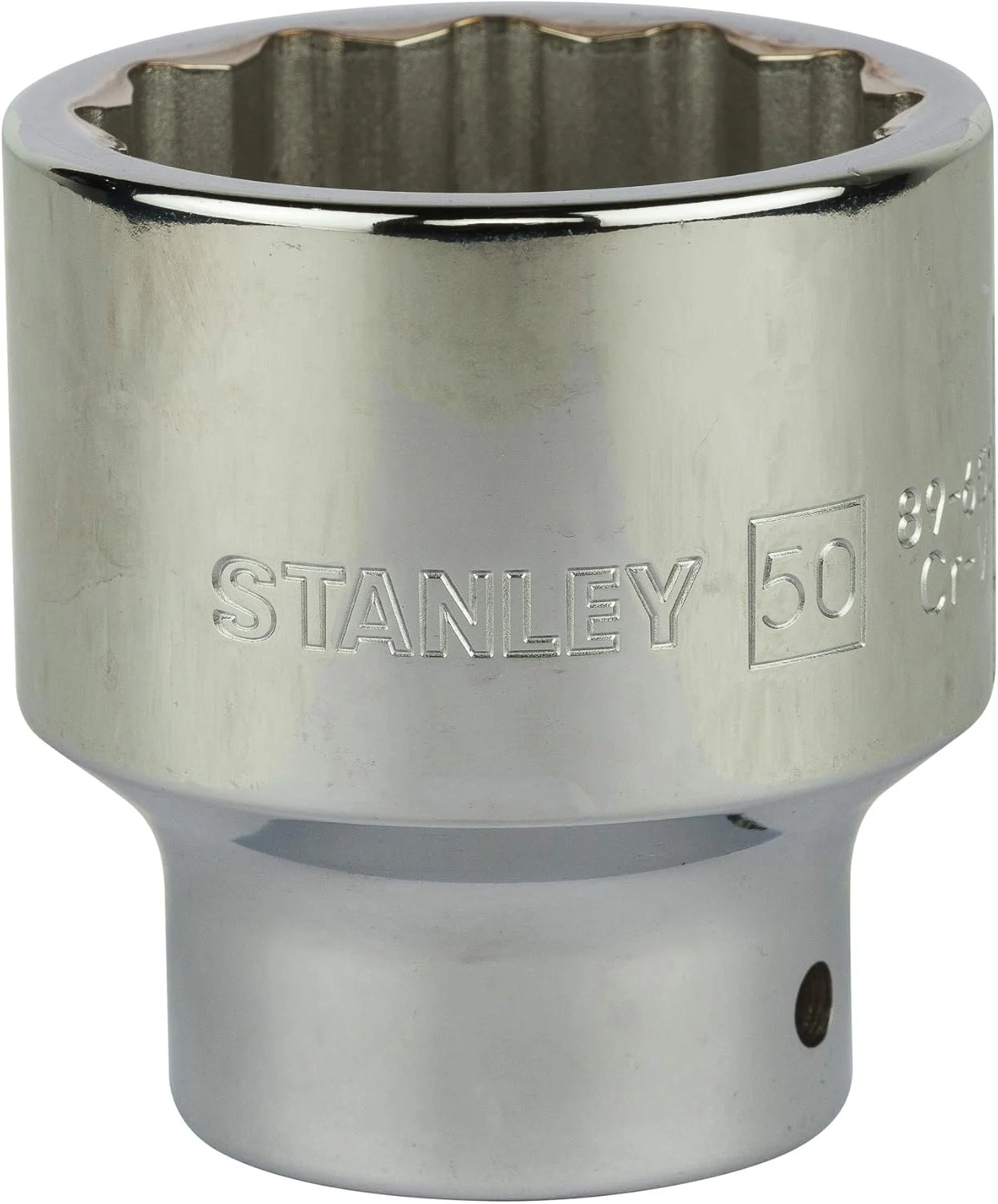 بکس استاندارد 12 پر 50 میلی‌متری استنلی مدل STMT89650-8B سایز 3/4 اینچ (نقره‌ای)