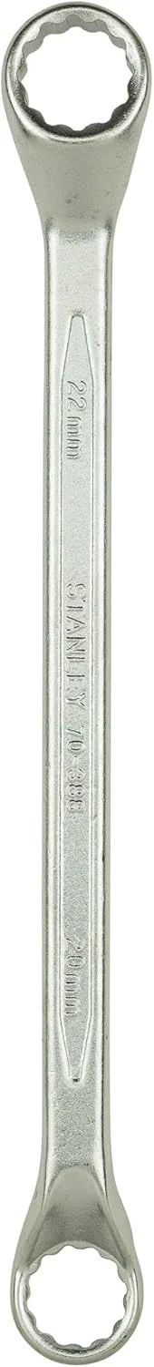 آچار رینگی دو سر تخت استنلی مدل 70-388E با پرداخت مات - 20x22 میلی‌متر