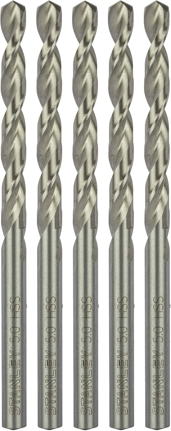 مته فلز استنلی HSS (5 میلی متر، 10 عددی) مته فلز استنلی HSS (5 میلی متر، 10 عددی)