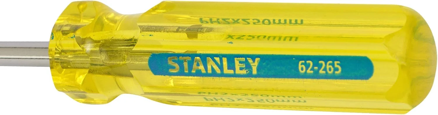 پیچ گوشتی چهارسو استنلی مدل 62-265 - PH2X250mm (زرد، یک عدد)