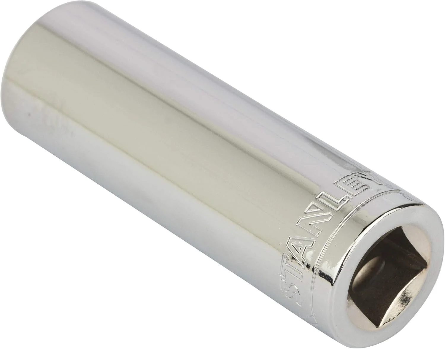 بکس عمیق 6 پر 1/2 اینچ 18 میلی‌متری استنلی مدل STMT73332-8B (نقره‌ای) ساخته شده از فولاد کروم وانادیوم