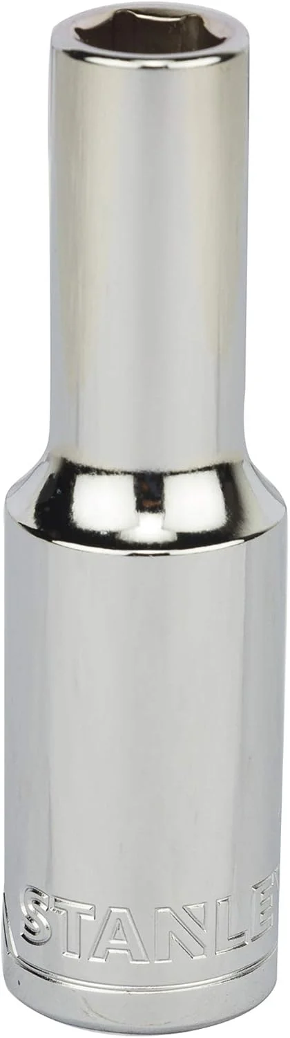 بکس عمیق 6 پر 1/2 اینچ استنلی مدل STMT73324-8B، سایز 10 میلیمتر، ساخته شده از فولاد کروم وانادیوم (نقرهای) بکس عمیق 6 پر 1/2 اینچ استنلی مدل STMT73324-8B، سایز 10 میلیمتر، ساخته شده از فولاد کروم وانادیوم (نقرهای)