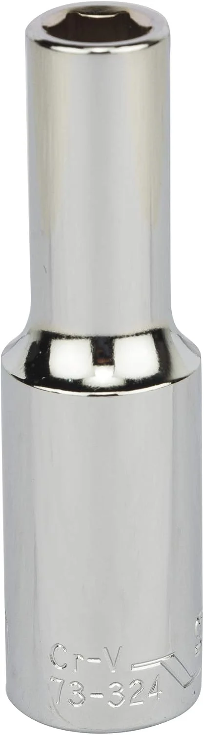 بکس عمیق 6 پر 1/2 اینچ استنلی مدل STMT73324-8B، سایز 10 میلی‌متر، ساخته شده از فولاد کروم وانادیوم (نقره‌ای)