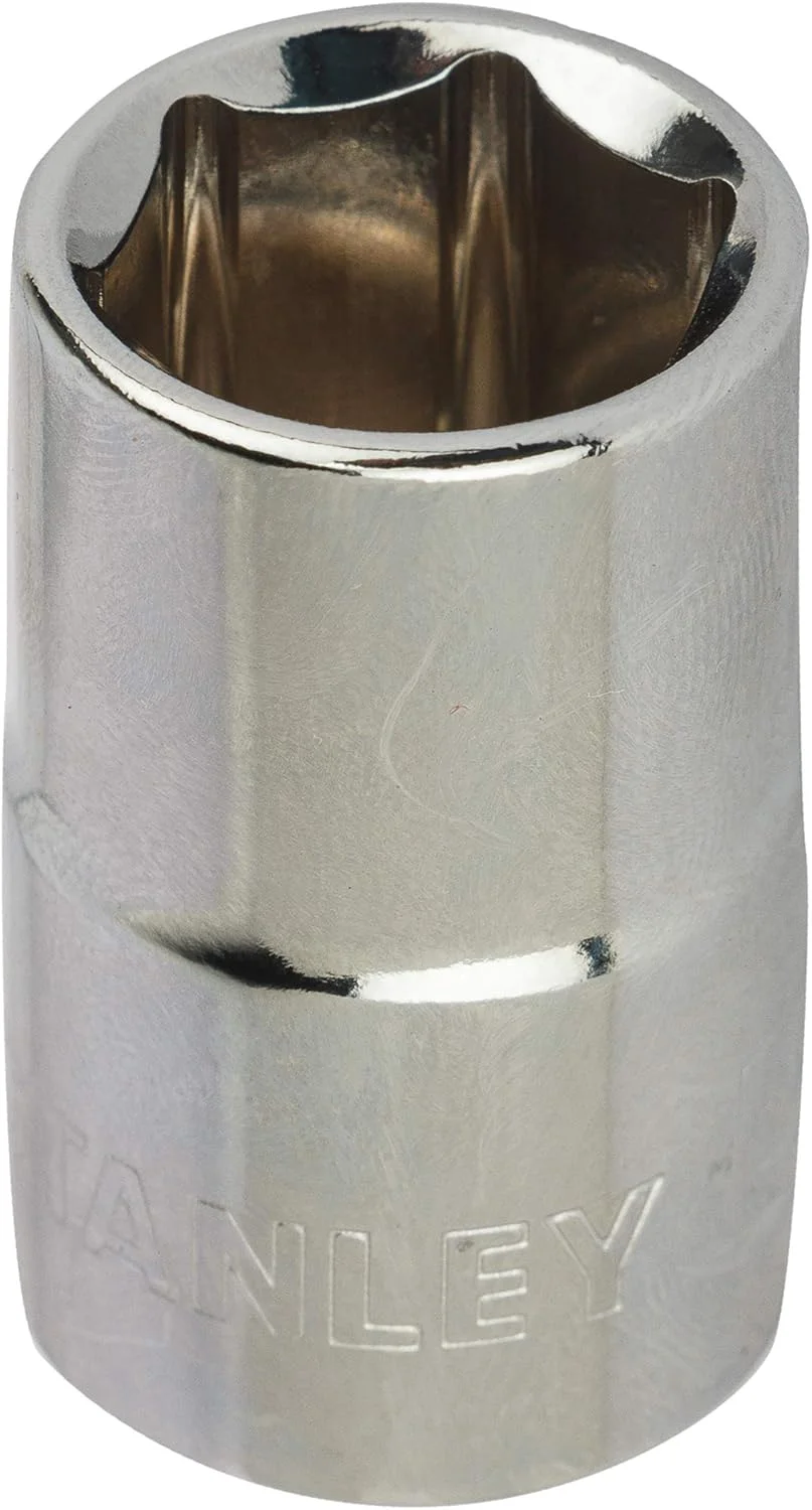 بکس شش گوش استاندارد استنلی 1-88-738 فولاد کروم وانادیوم 1/2 اینچ 16 میلی متر نقره ای