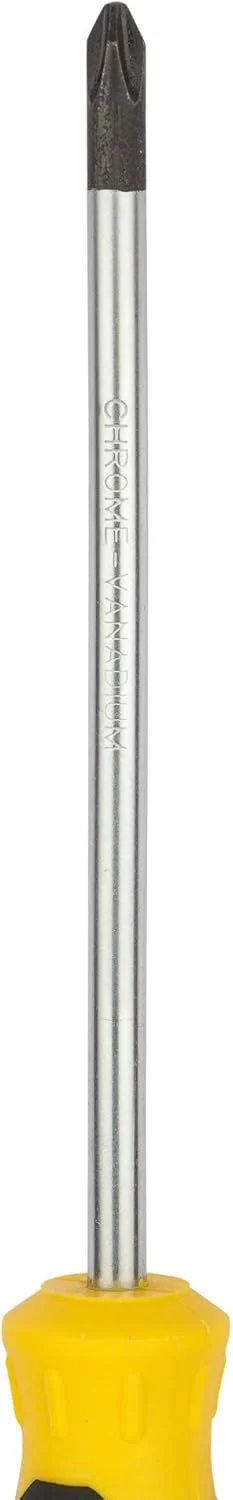 پیچ گوشتی چهارسو استنلی مدل STMT60810-8 با دسته نرم PH2x125mm (زرد و مشکی)