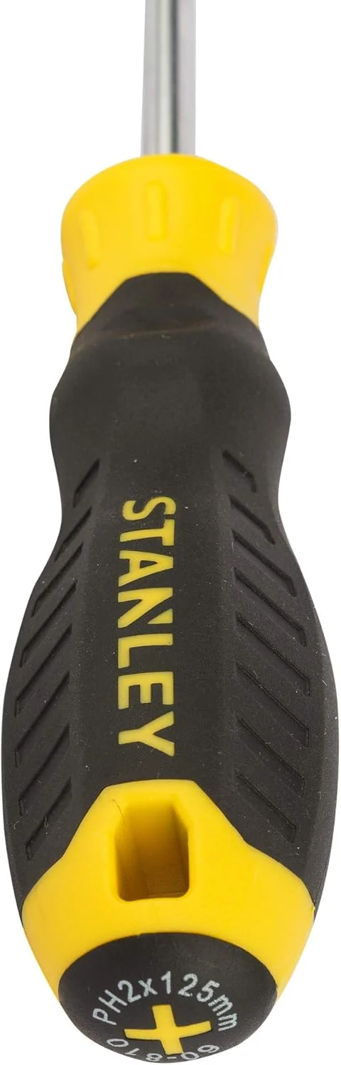 پیچ گوشتی چهارسو استنلی مدل STMT60810-8 با دسته نرم PH2x125mm (زرد و مشکی)