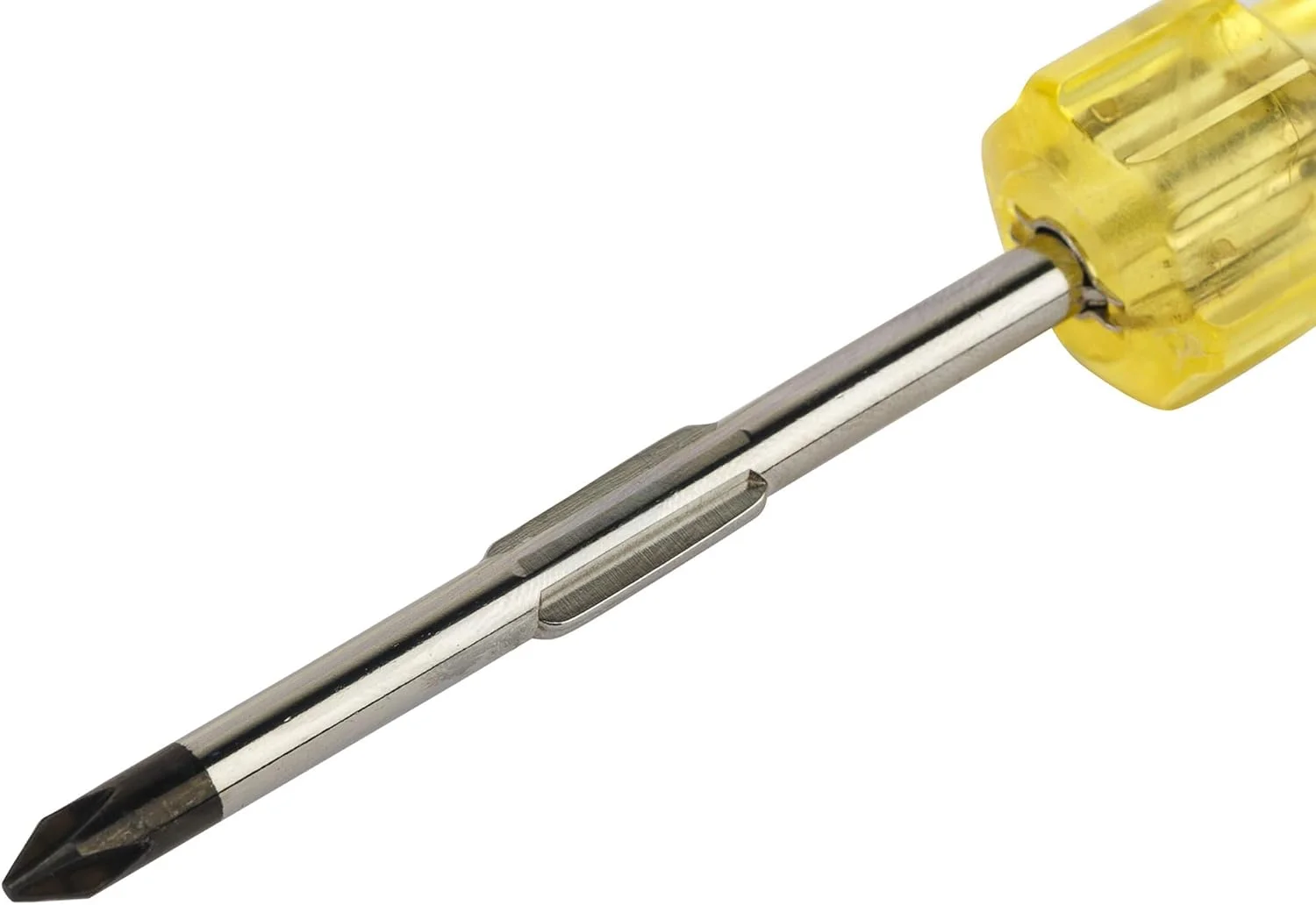 پیچ گوشتی دو طرفه استنلی مدل 62-434 (چهارسو PH1 و تخت 5 میلی‌متر در 75 میلی‌متر، زرد)