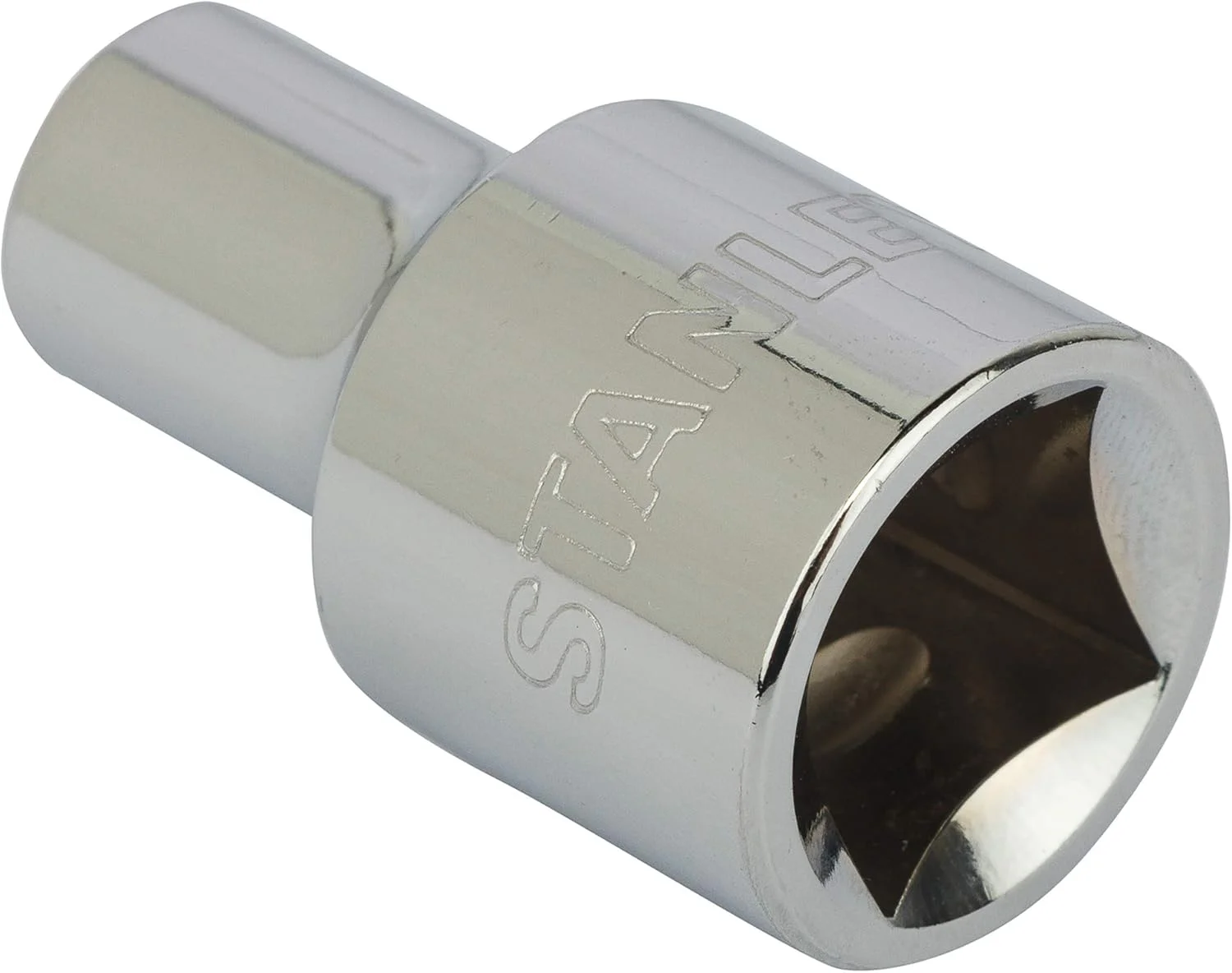 بکس استاندارد شش گوش استنلی 1-86-508 فولاد کروم وانادیوم 1/2 اینچ 8 میلی متر نقره ای