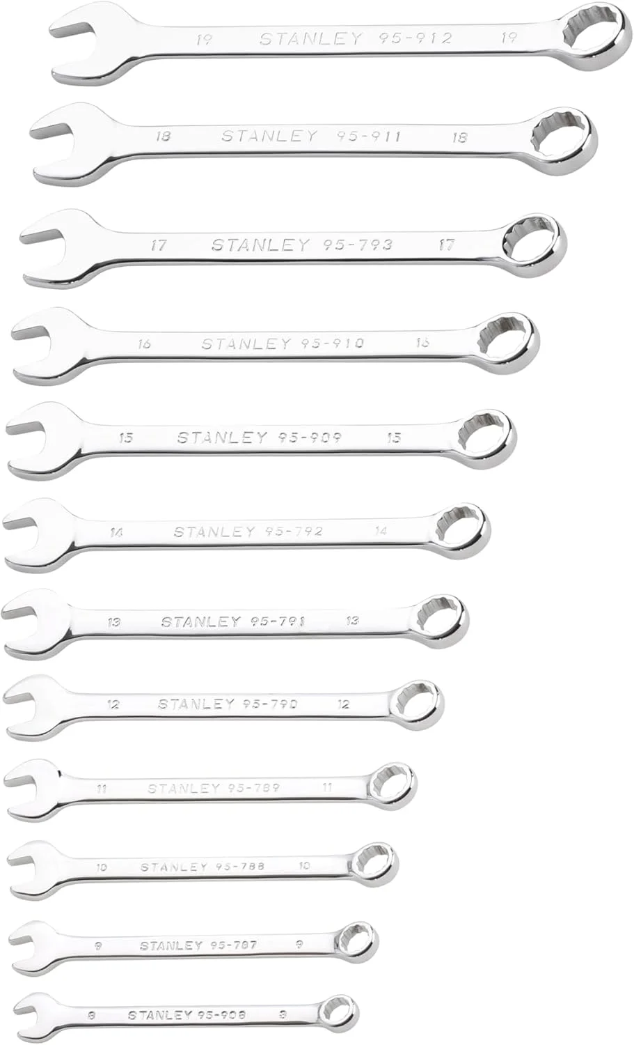 استانلی STMT82843-0 مجموعه 12 آچار ترکیبی، خاکستری، قطعات