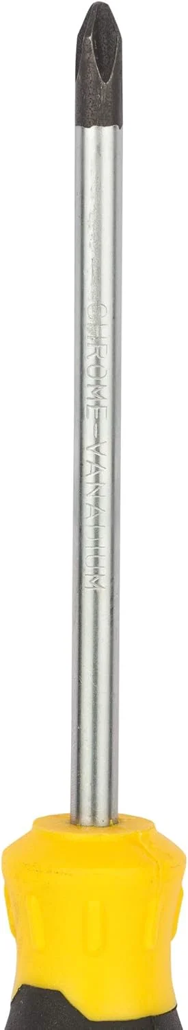 پیچ گوشتی چهارسو استنلی مدل Stmt60809-8 با دسته نرم و راحت PH2x100 میلی متر (زرد و مشکی)