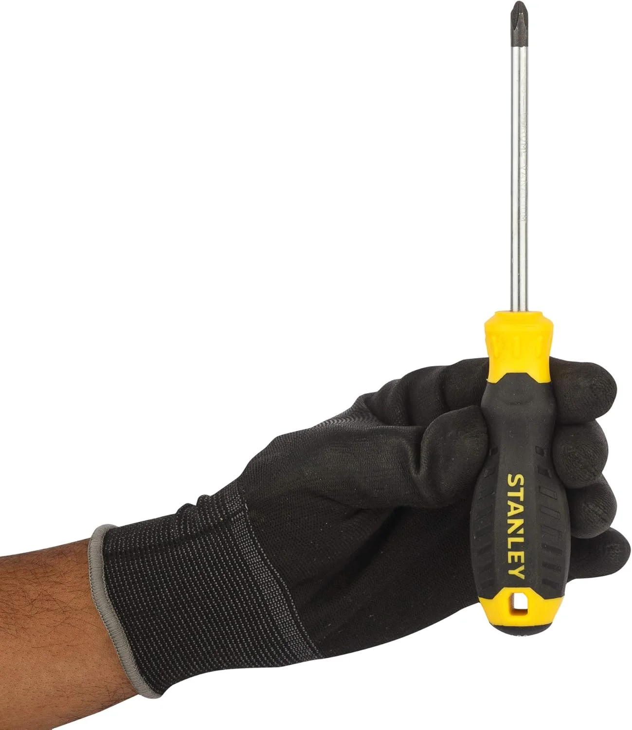 پیچ گوشتی چهارسو استنلی مدل Stmt60809-8 با دسته نرم و راحت PH2x100 میلی متر (زرد و مشکی)