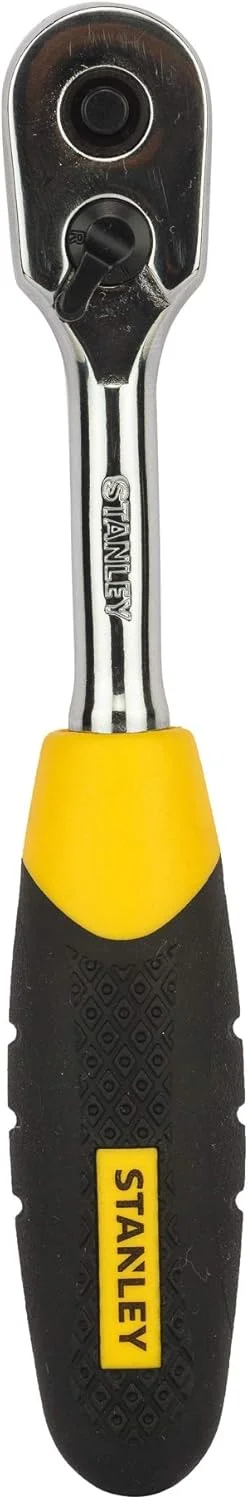 آچار جغجغه ای سر گلابی با رهاسازی سریع فلزی استنلی مدل STMT95895-8B (زرد، 1/4 اینچ)