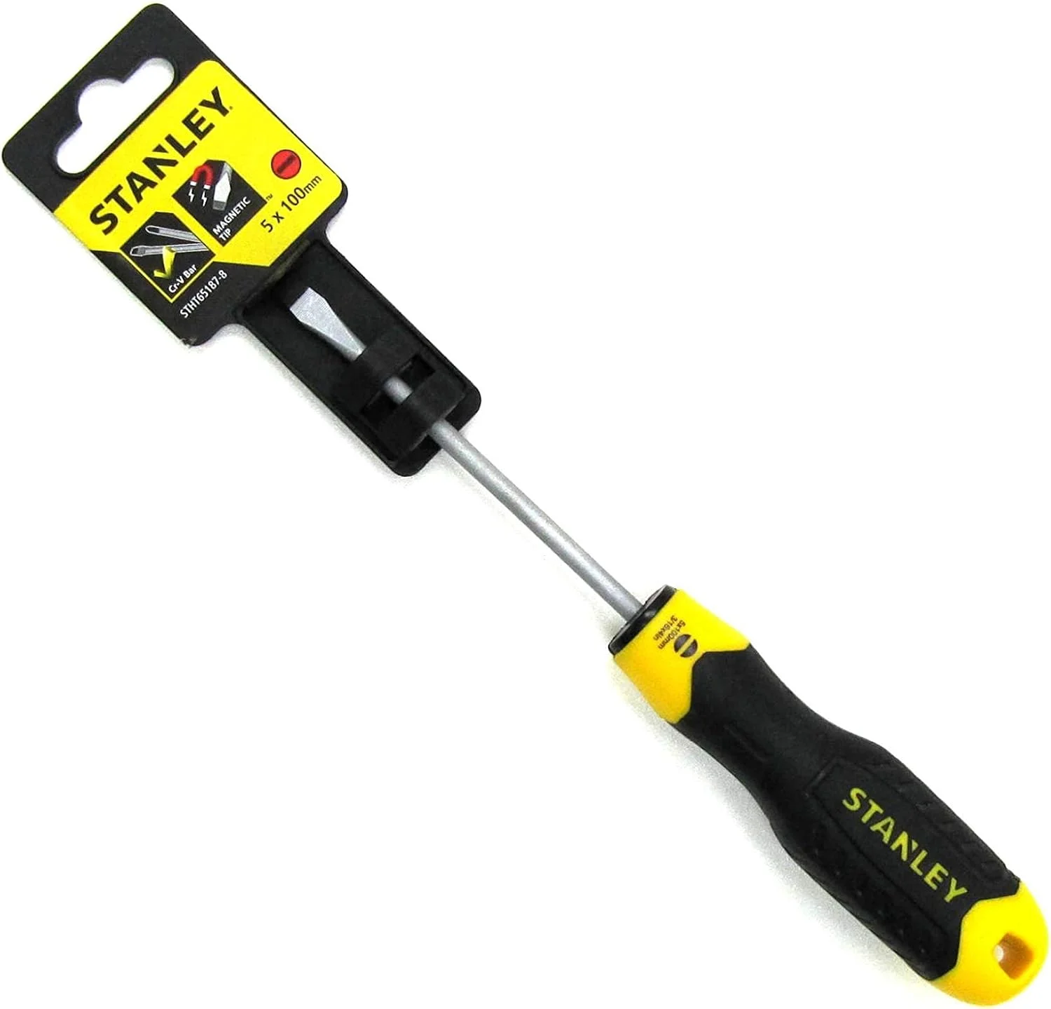 پیچ گوشتی تخت استنلی مدل Stht65187-8 با دسته نرم