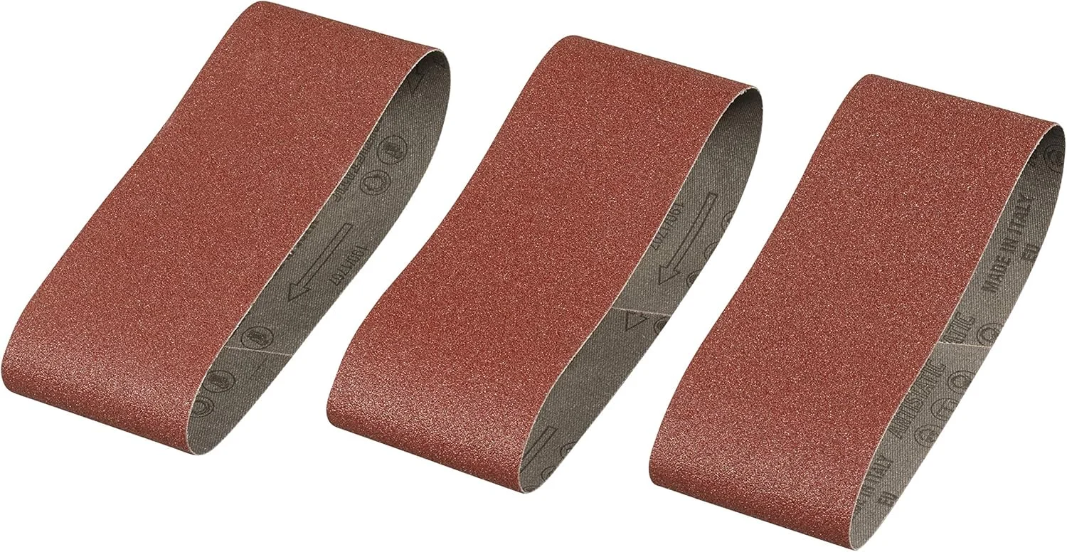 سنباده نواری استنلی STA33071-XJ، سه عدد، 65x410 میلی‌متر، زبری 80