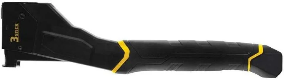 منگنه کوب چکشی اکسترا لایت استنلی FatMax FMHT81394-9 (بدون پس زدن، بدون برگشت، دارای 3 محفظه منگنه، فوق العاده بلند، ایده آل برای نصابان سقف و کف، شامل 1000 منگنه نوع G 10 میلی متر)