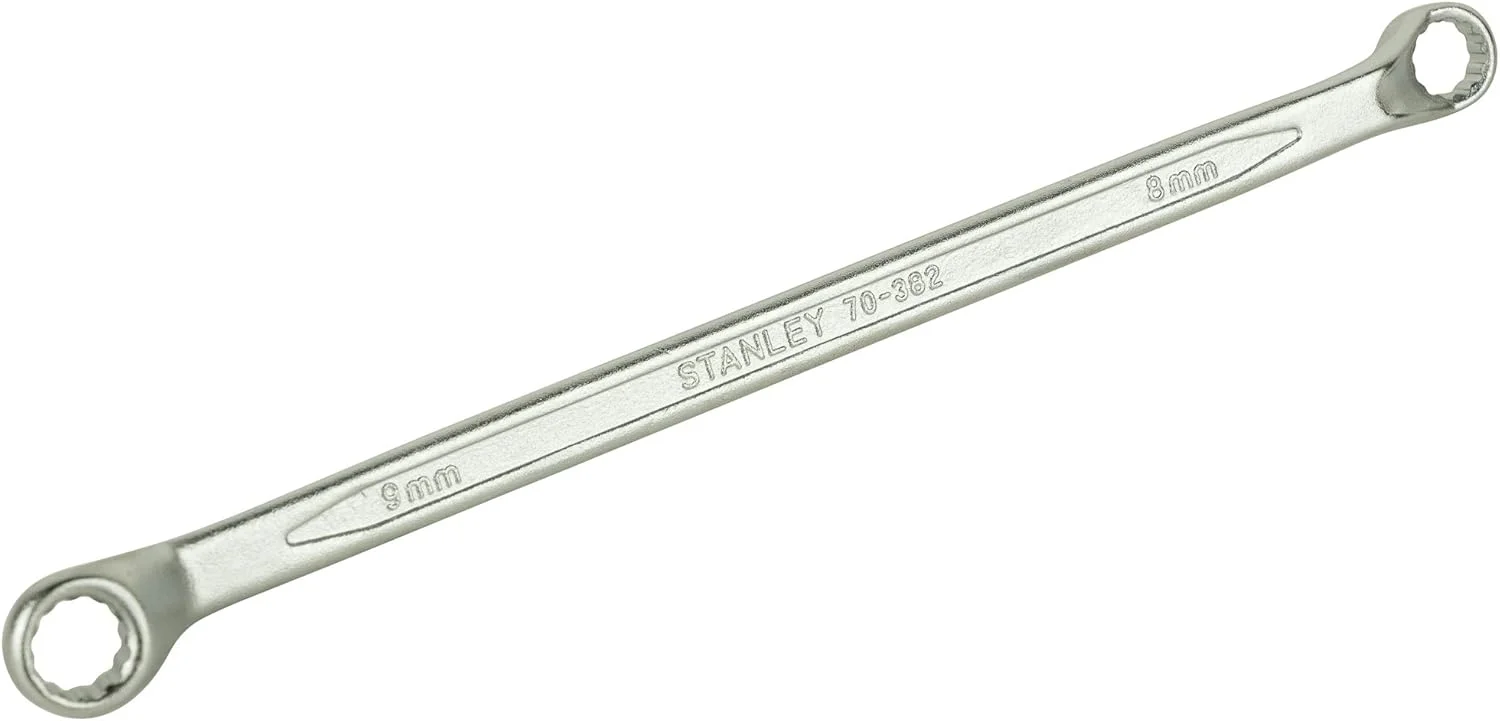 آچار رینگی دو سر تخت استنلی مدل 70-382E - پرداخت مات - 8x9 میلی‌متر