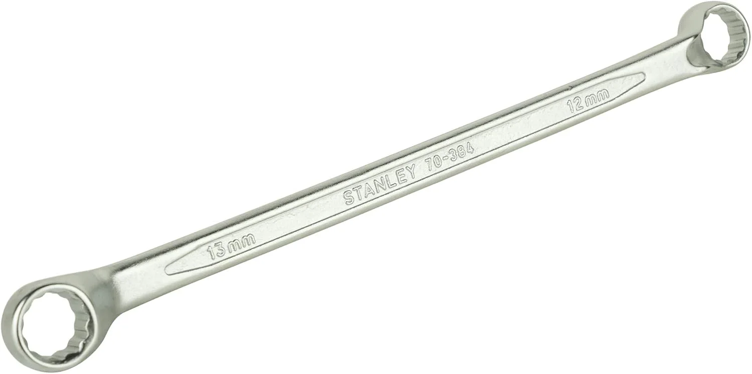 آچار رینگی دو سر تخت استنلی مدل 70-384E - پرداخت مات - 12x13 میلی متر آچار رینگی دو سر تخت استنلی مدل 70-384E - پرداخت مات - 12x13 میلی متر