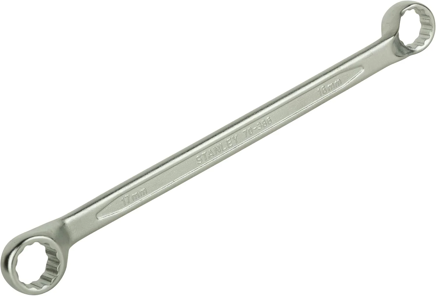 آچار رینگی دو سر تخت استنلی مدل 70-386E - پرداخت مات - 16x17 میلی متر