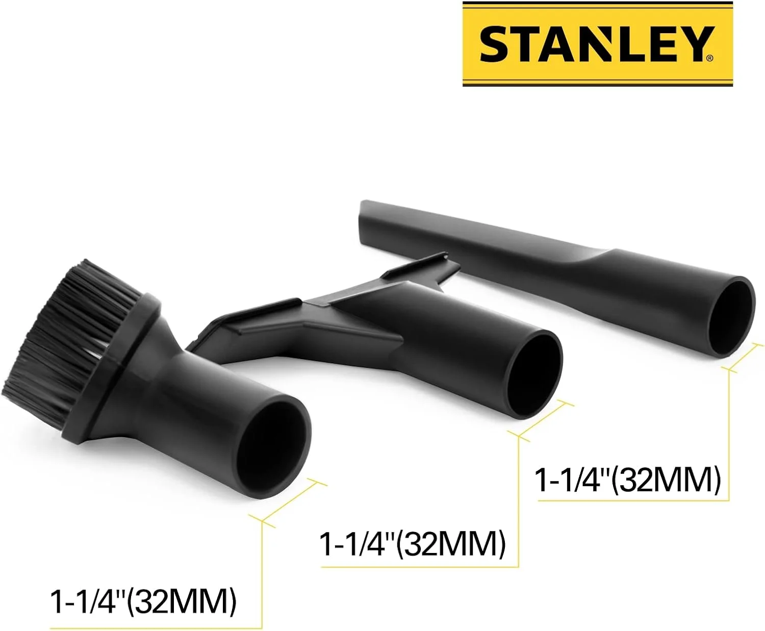 کیت نظافت استنلی 13-3303 مناسب برای جاروبرقی آب و خاک با شلنگ 1-1/4 اینچ، بسته 3 عددی