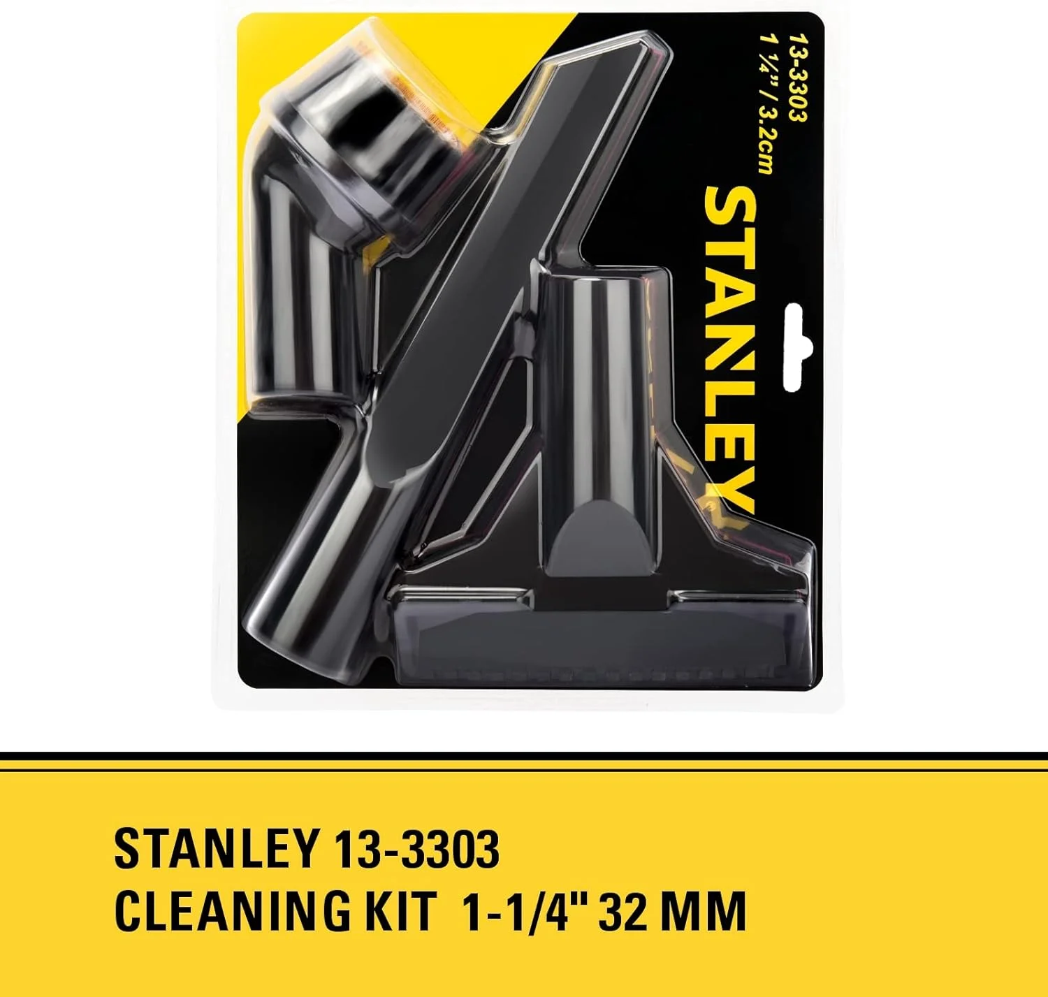 کیت نظافت استنلی 13-3303 مناسب برای جاروبرقی آب و خاک با شلنگ 1-1/4 اینچ، بسته 3 عددی