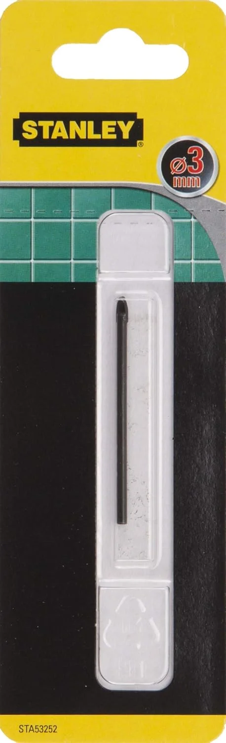 مته شیشه و سرامیک استنلی مدل STA53252-QZ، قطر 3x58 میلی‌متر