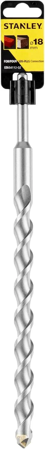 مته SDS-Plus استنلی STA54112-QZ، قطر 18x300 میلیمتر. طول کارگیر: 250 میلیمتر مته SDS-Plus استنلی STA54112-QZ، قطر 18x300 میلیمتر. طول کارگیر: 250 میلیمتر