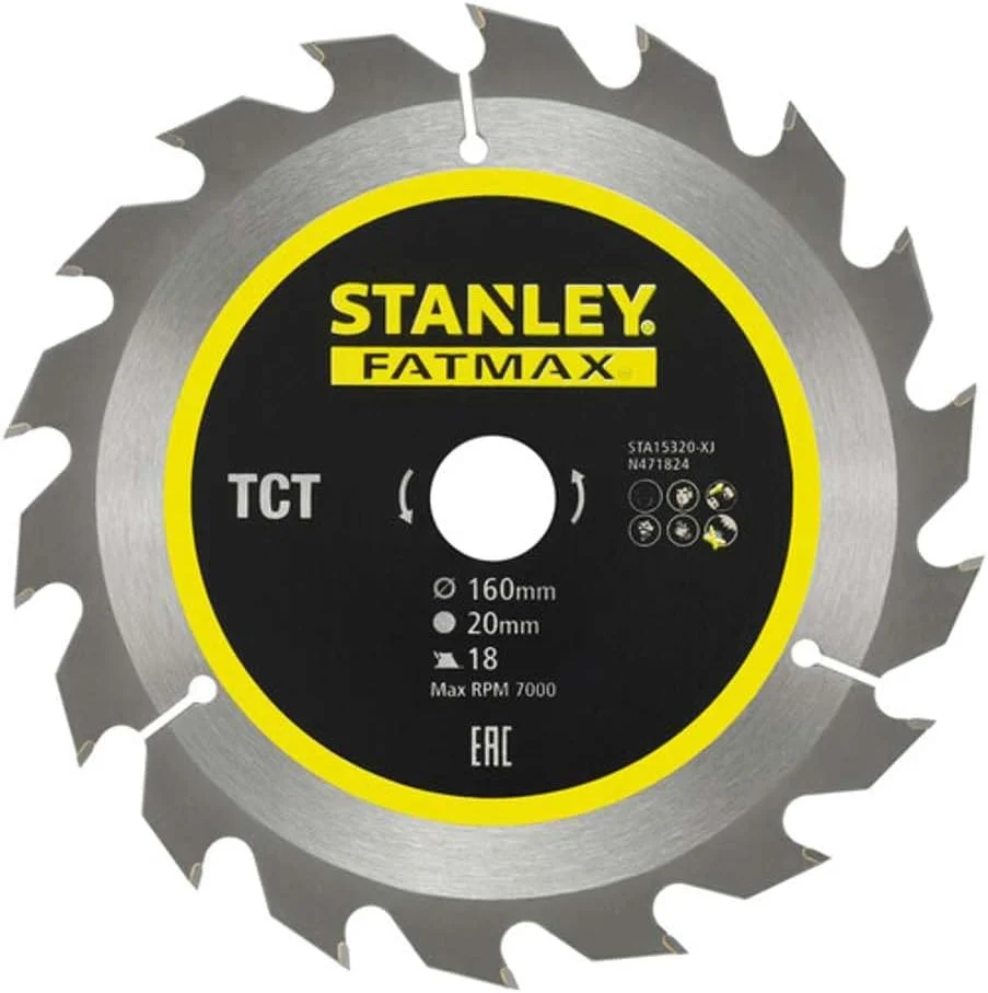 تیغه اره دیسکی 160x20 میلی‌متر 18 دندانه استنلی STA15320-XJ