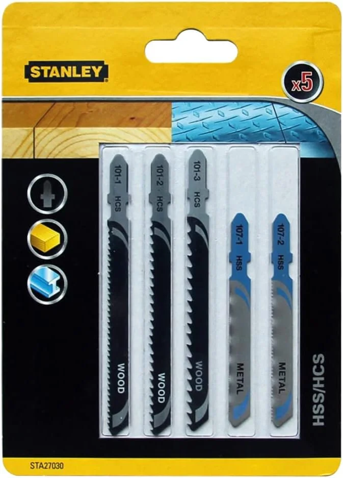 مجموعه 5 عددی تیغه HCS/HSS استنلی STA27030-XJ