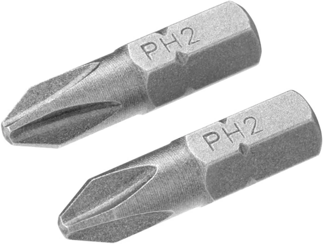 دو عدد سری پیچ‌گوشتی فیلیپس PH2، طول 25 میلی‌متر