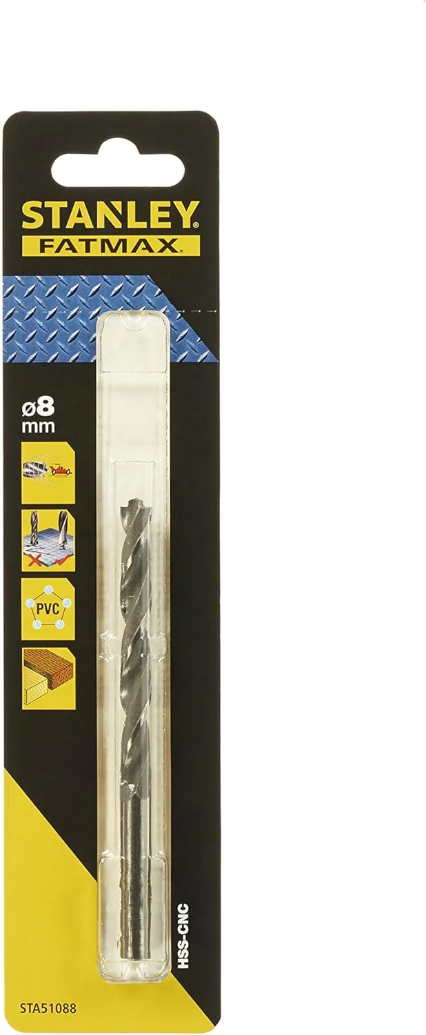 مته فلزکاری دقیق استنلی فت مکس STA51088-QZ، قطر 8 میلی‌متر