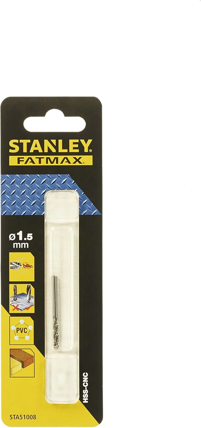 مته فلزکاری دقیق استنلی فت مکس STA51008-QZ، قطر 1.5 میلی متر