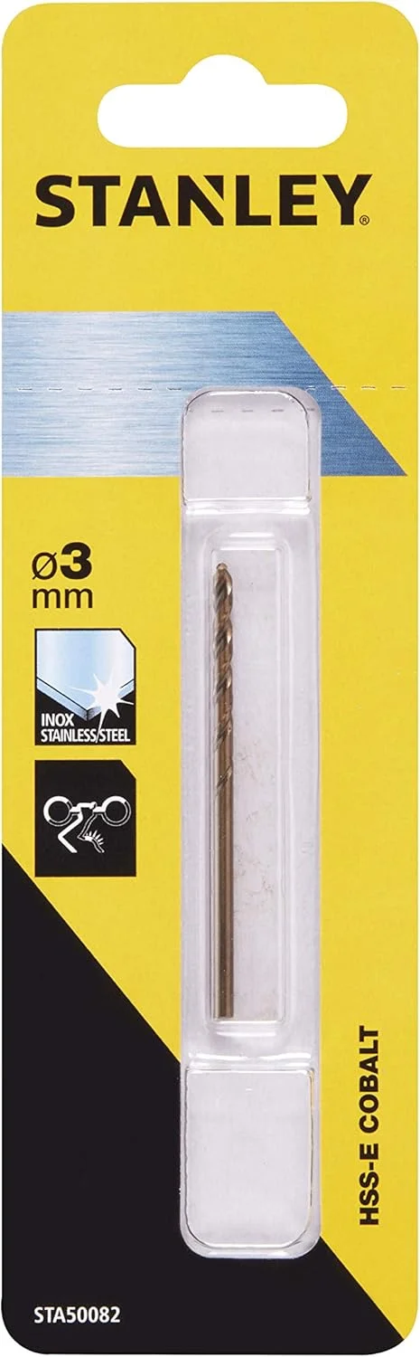 مته کبالت HSS-E استنلی STA50082-QZ قطر 3 میلی‌متر