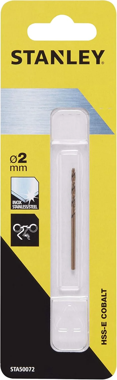 مته کبالت HSS-E استنلی STA50072-QZ، قطر 2 میلی‌متر