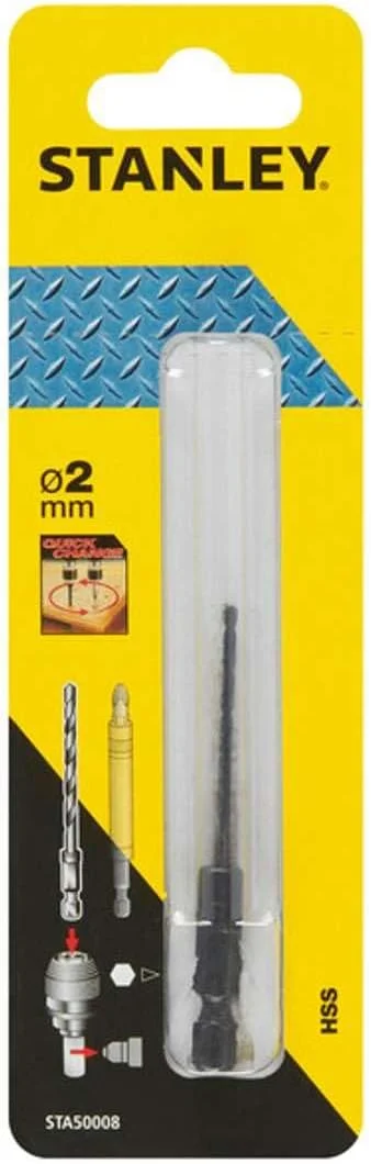 مته HSS استنلی STA50008-XJ برای فلز، چوب و پلاستیک، قطر 2 میلی متر، با شفت شش گوش مته HSS استنلی STA50008-XJ برای فلز، چوب و پلاستیک، قطر 2 میلی متر، با شفت شش گوش