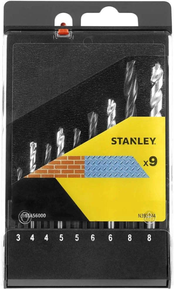 مجموعه مته های الماسه استنلی مدل STA56000-QZ، نقره ای