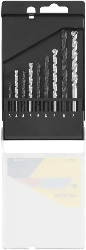 مجموعه مته های الماسه استنلی مدل STA56000-QZ، نقره ای