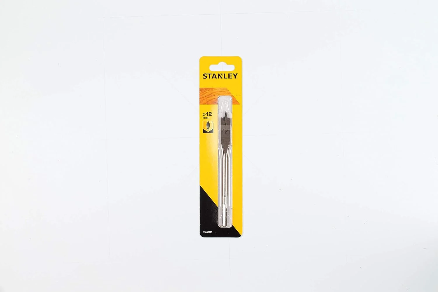 مته پارویی استنلی STA52005-QZ با نوک مرکزی و لبه های تیز، قطر 12 میلی متر