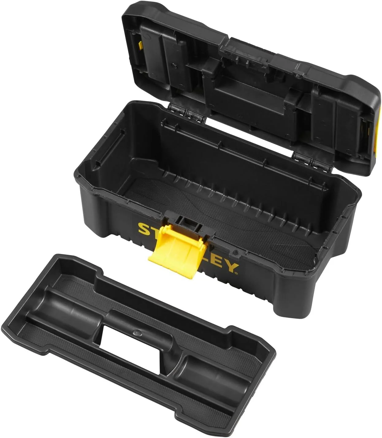 جعبه ابزار 12.5 اینچی "Essential" استنلی مدل STST1-75514 با قفل پلاستیکی، مشکی/زرد