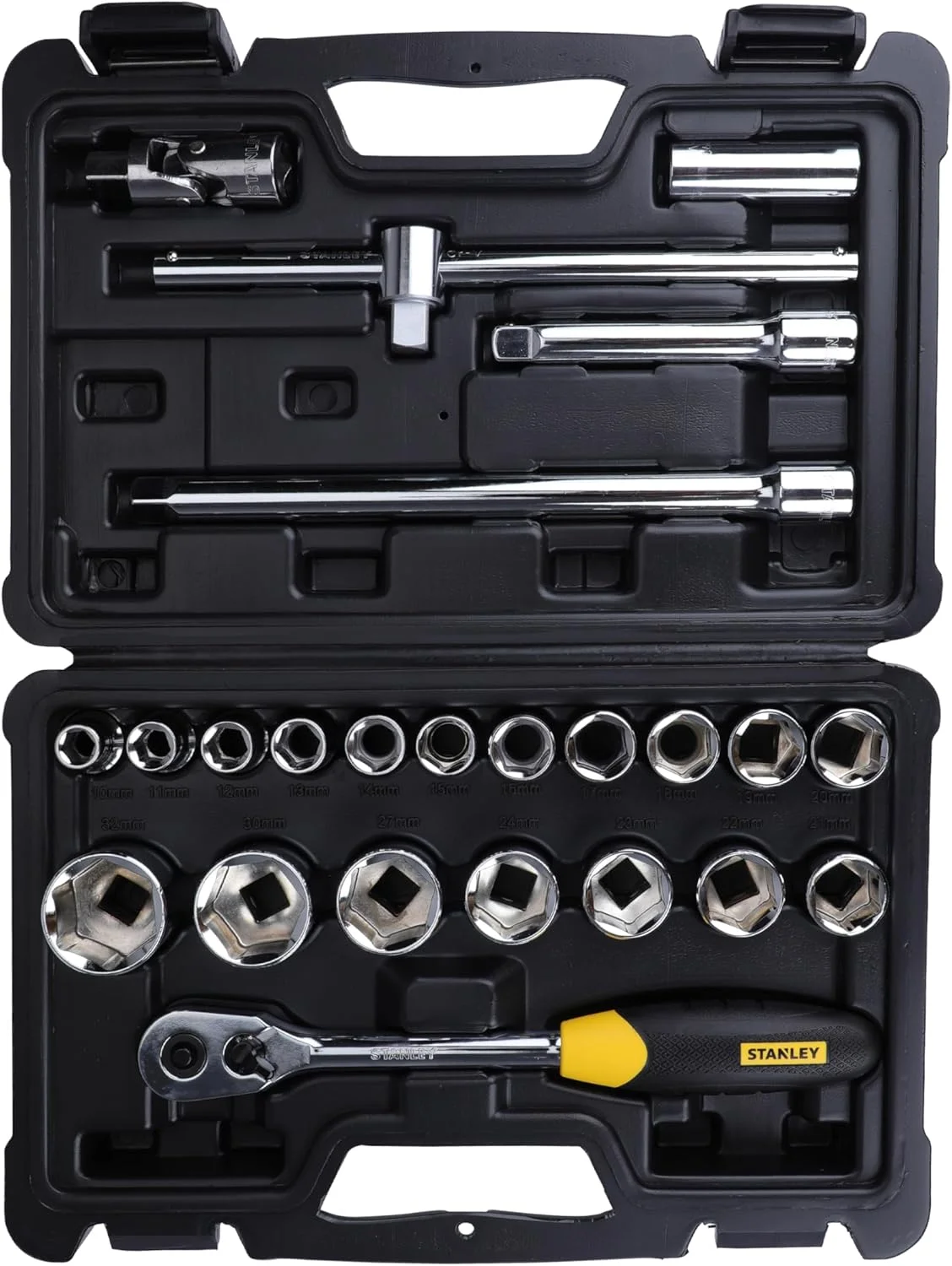 مجموعه آچار بکس 46 عددی استنلی مدل Stmt72795-8 با درایو 1/2 اینچ مجموعه آچار بکس 46 عددی استنلی مدل Stmt72795-8 با درایو 1/2 اینچ